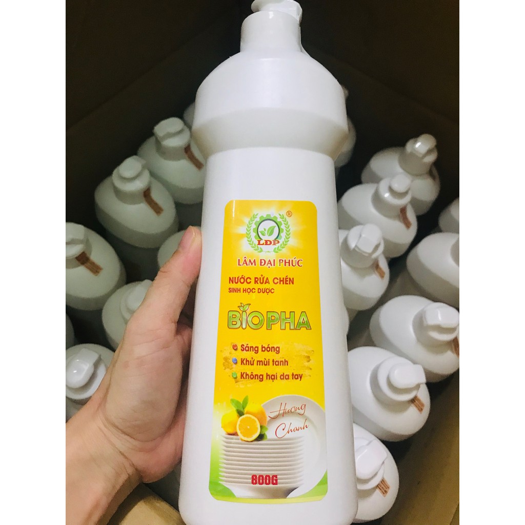 NƯỚC RỬA CHÉN SINH HỌC 800gr - LÂM ĐẠI PHÚC - Mới ra hương quế dùng thơm cực kì