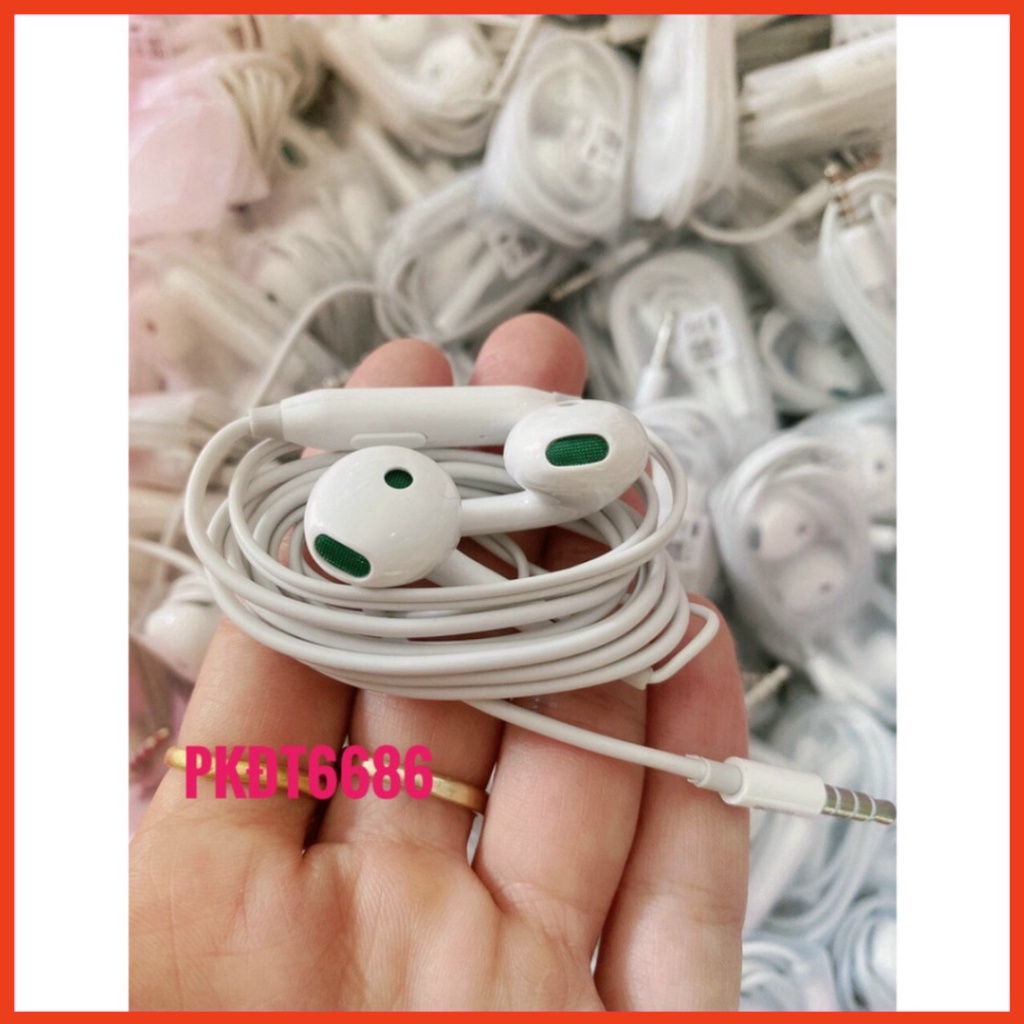 Tai Nghe Nhét Tai Oppo Màng Xanh , Nghe Hay, Êm, Bass Tốt. Jack Cắm 3.5mm