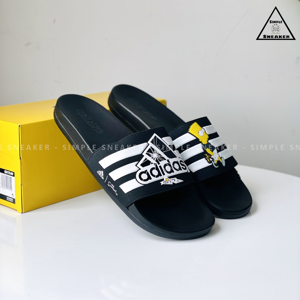 Dép Adidas Adilette Hàng Chính Hãng Dép Adidas Adilette Comfort Simpsons - Dép Nam Quai Ngang Chuẩn Auth [GV7349]