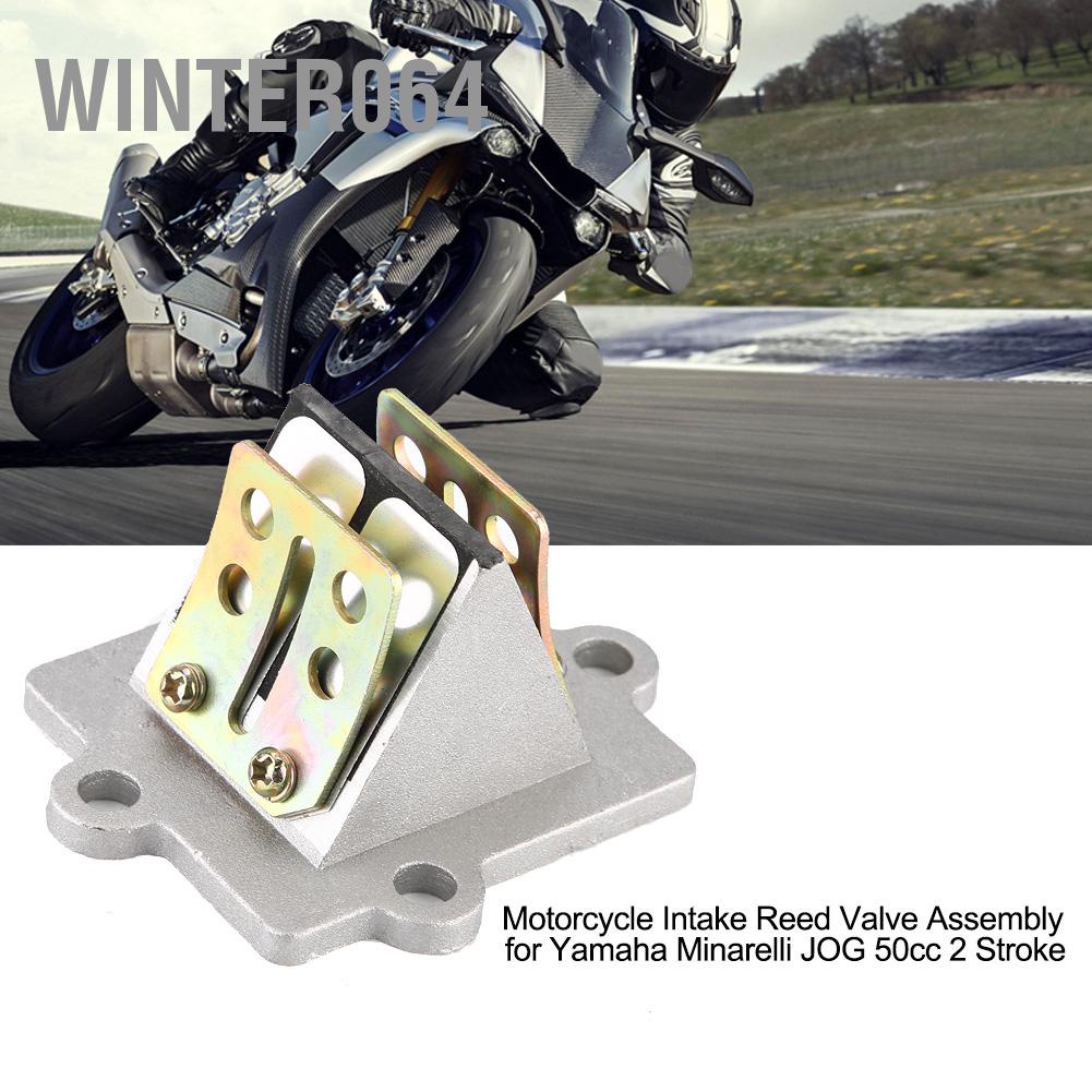 Winter064 Motorcycle Intake Reed Valve Assembly for Yamaha Minarelli JOG 50cc 2 Stroke
