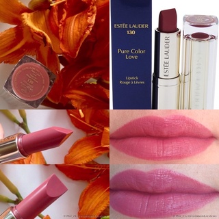 Son lì Estee Lauder Pure Color love 3.5g -Siêu mềm mượt không khô môi son lì lâu trôi: đỏ cam- đỏ hồng- hồng đất- Pháp
