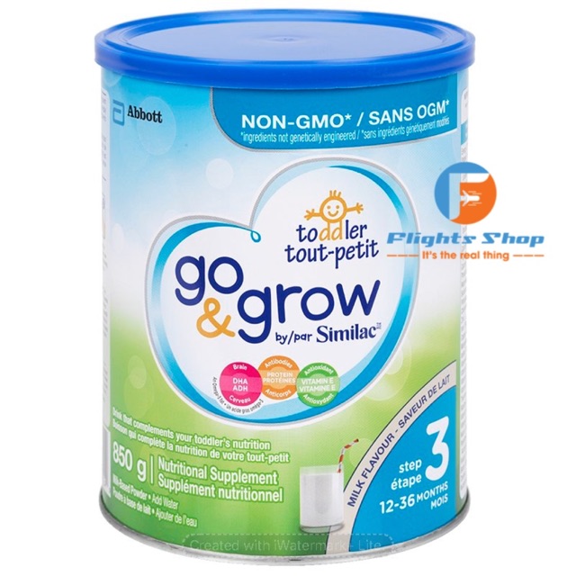 Sữa Similac Go & Grow Canada số 3 vị milk, hộp 850gram