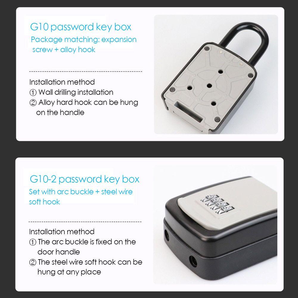 FOREVER Ổ Khóa Hành Lý 4 Chữ Số 4 Chữ Số Gắn Tường