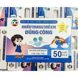 Khẩu Trang Y Tế Trẻ Em Dũng Công Hộp 50 cái
