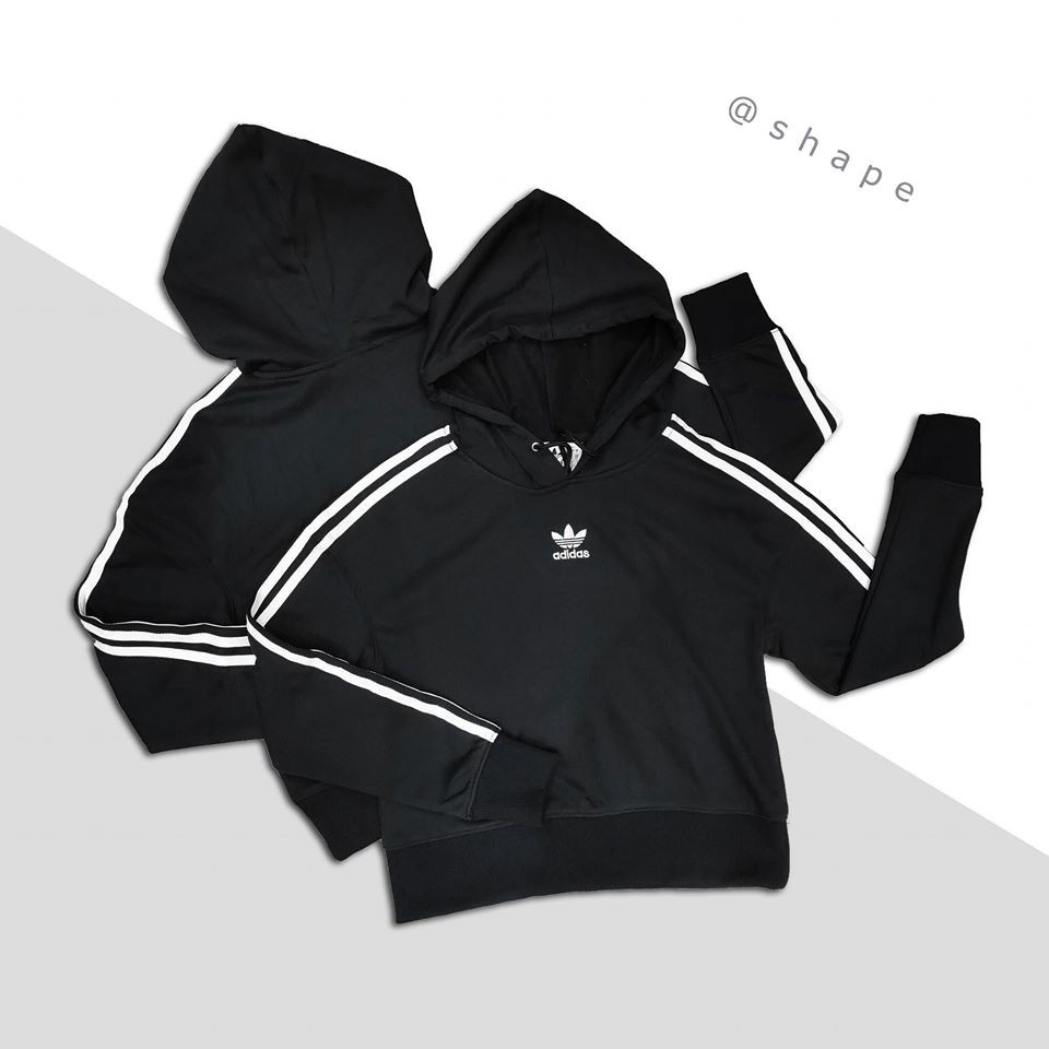 Áo tập nữ áo hoodie croptop A.d basic XK [HD005]