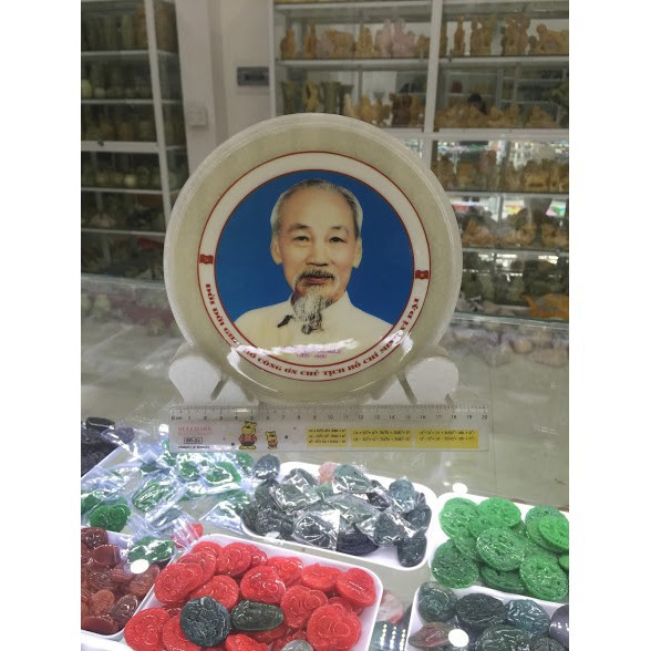 Đĩa Chân dung hình Bác Hồ lưu niệm HANMYNGHE