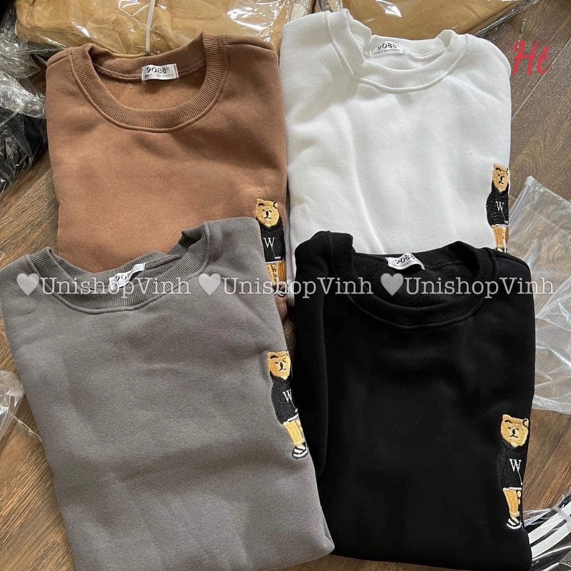 Áo Swearter nỉ cotton gấu W H2A