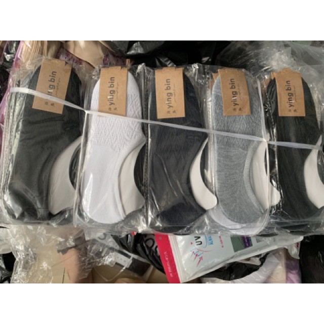 Combo 10 đôi tất vớ lưới nam thông hơi CỔ NGẮN