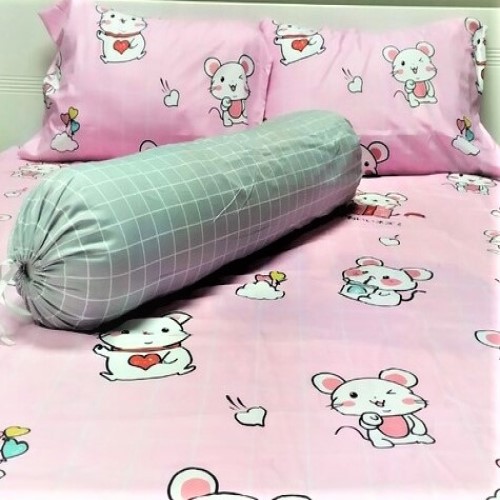 Bộ Chăn Ga Giường Accasa 03-05 Món Cotton Poly Lifestyle Meow Night 550 Sợi Chống Phai Nhăn Xù Lông Malaysia Chính Hãng