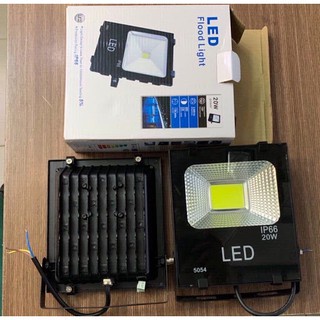 Đèn pha led 20W chiếu sáng công trình ngoài trời, bảng hiệu trang trí sân vườn chống nước IP66 chuẩn công suất