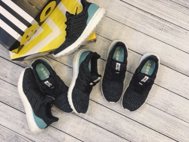 Giày nam nữ Ultra Boost 4.0 Parley Đế boost ép cao cấp nhẹ êm