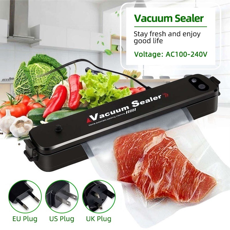 Máy hút chân không hàn miệng túi Vacuum sealer giúp thực phẩm luôn tươi ngon-Máy hút chân không thức ăn, đồ ăn thực phẩm