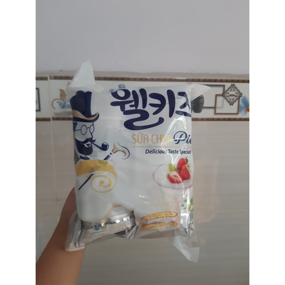 Bánh Chocopie Vị Sữa Chua/Kem Dâu/Kem Thanh Long/ Kem Lựu Đỏ 220g (1 BỊCH 12 CÁI)