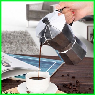 Ấm pha cà phê Moka Express 6TZ (6 cup), bình pha cà phê kiểu Ý