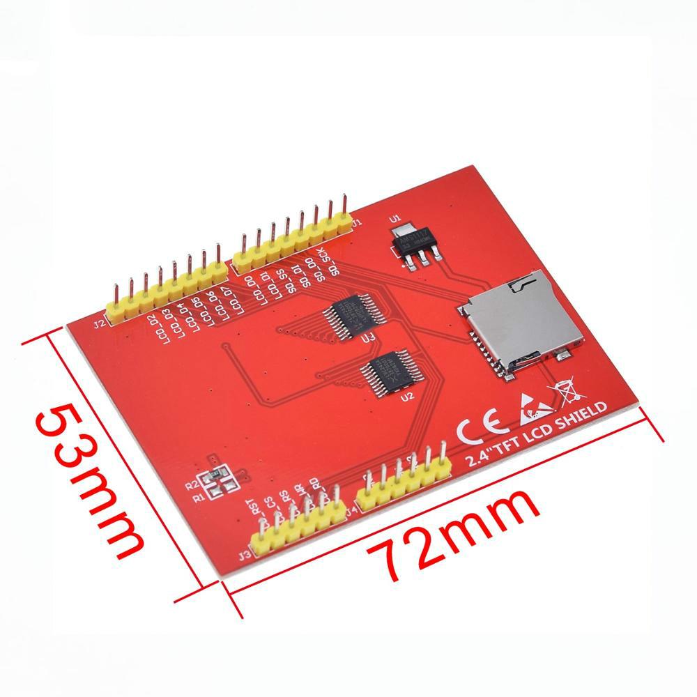 Mô Đun Tft Lcd Tft 2.4 Inch Cho Arduino Uno R3 Hỗ Trợ Mega 2560 Kèm Bút Cảm Ứng