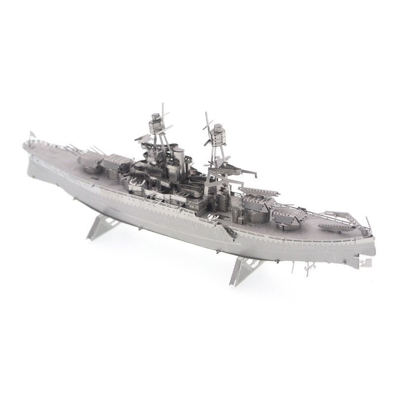 Mô hình 3D kim loại lắp ráp tàu khu trục hạm lớp USS Arizona [Chưa lắp]