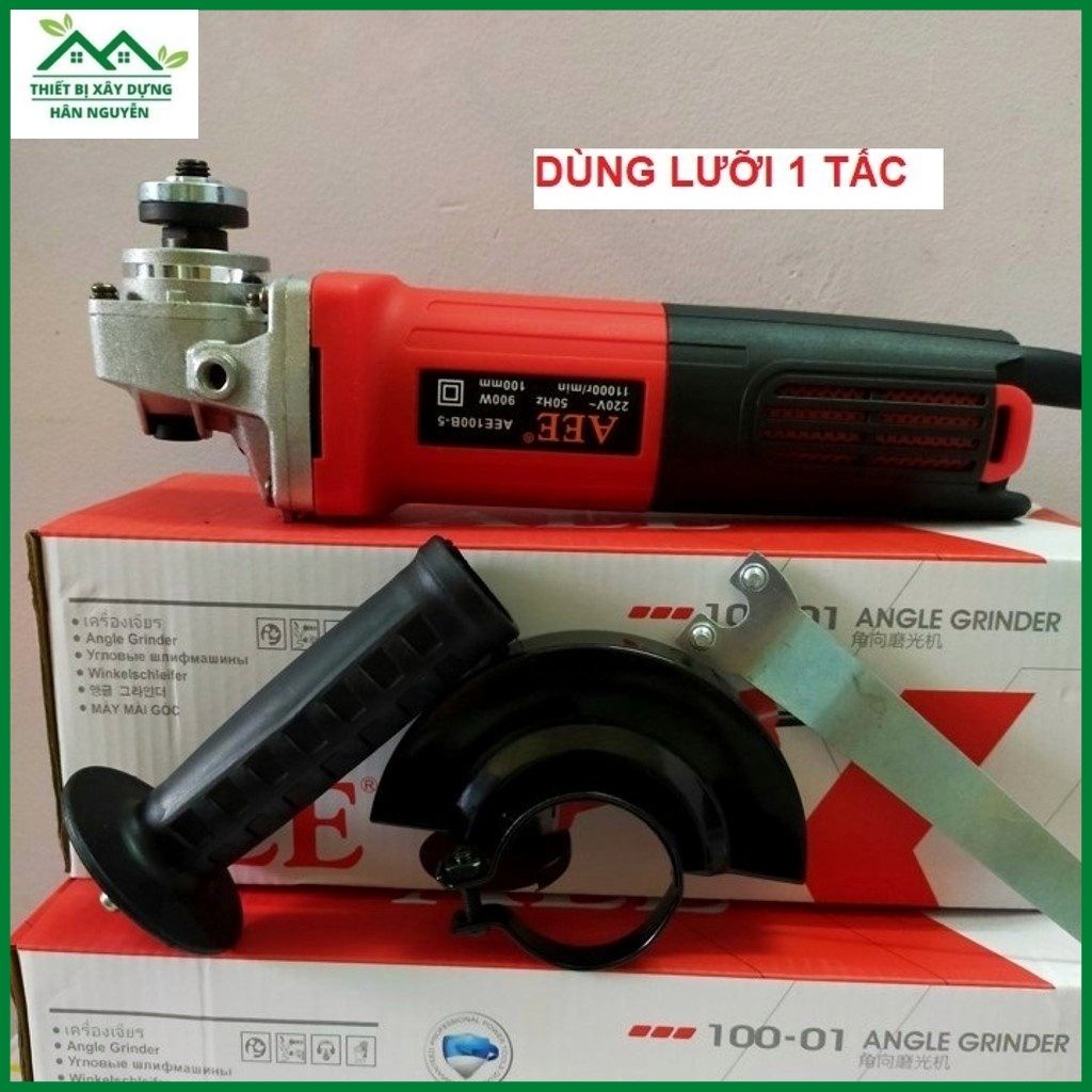 Máy mài cầm tay AEE,công tắc đuôi,lưỡi cắt 100mm chuyên mài,cắt sắt,cắt gạch,cắt đá hoa cương