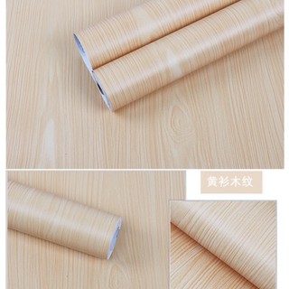 Giấy dán tường decal vân gỗ các loại màu vàng, xám, nâu 10mx45cm có keo