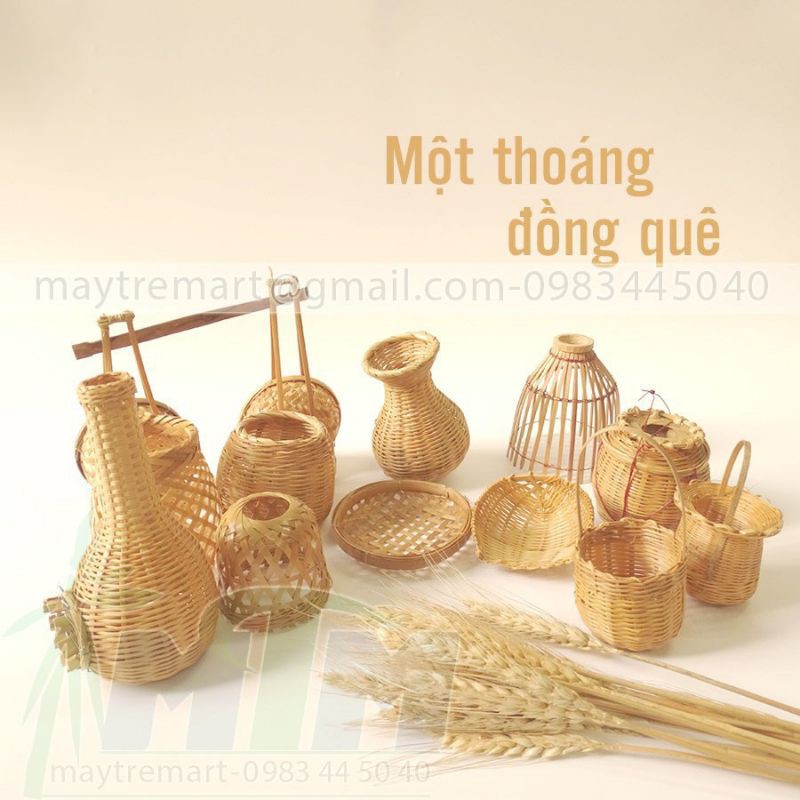 Mây tre đan chụp ảnh decor 25k/cái mẫu ngẫu nhiên