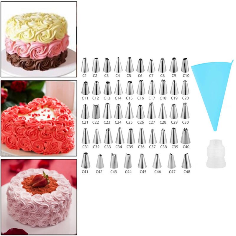 Set 50 Đuôi Bắt Bông Kem Trang Trí Bánh | BigBuy360 - bigbuy360.vn