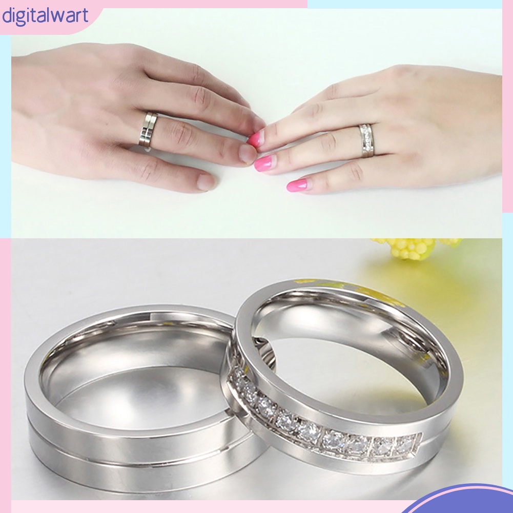 Nhẫn hợp kim kiểu dáng đơn giản, thời trang cho nam/nữ