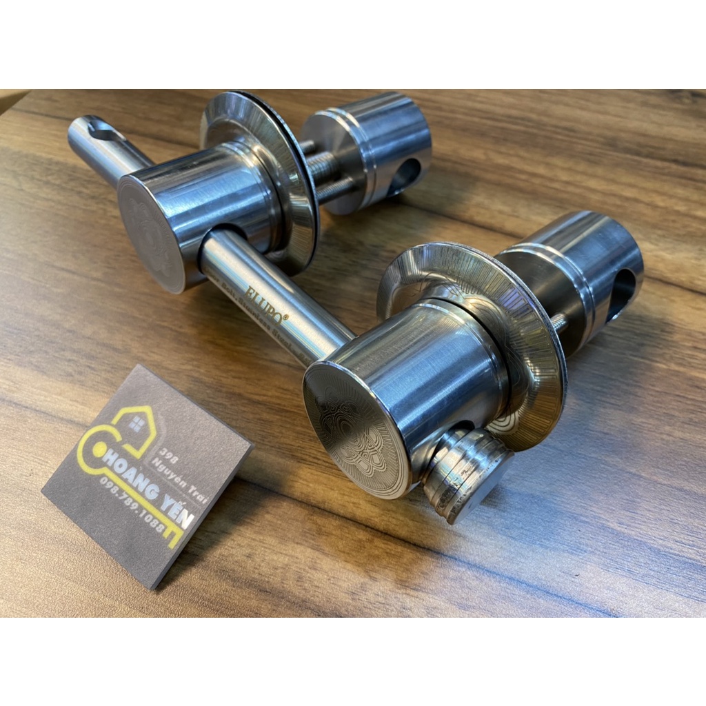 Bộ khóa trùy inox, khóa trùy inox, then chùy đôi chính hãng EL phi 40 - inox 304 chống gỉ sét