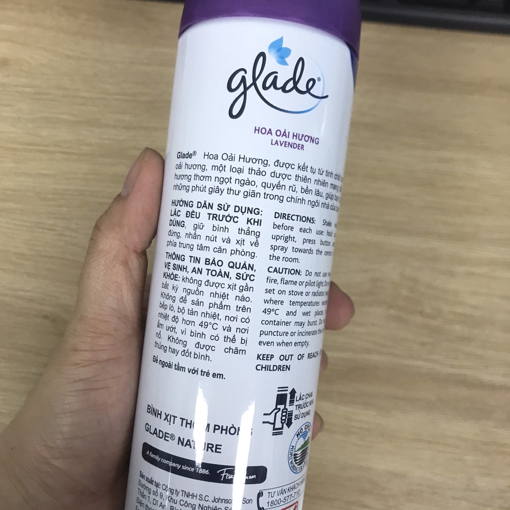 Xịt thơm phòng Glade sịt phòng Hoa Oải Hương/Tuyệt tác hương hoa/Hương chanh/hương biển phiêu bồng xịt phòng 280ml