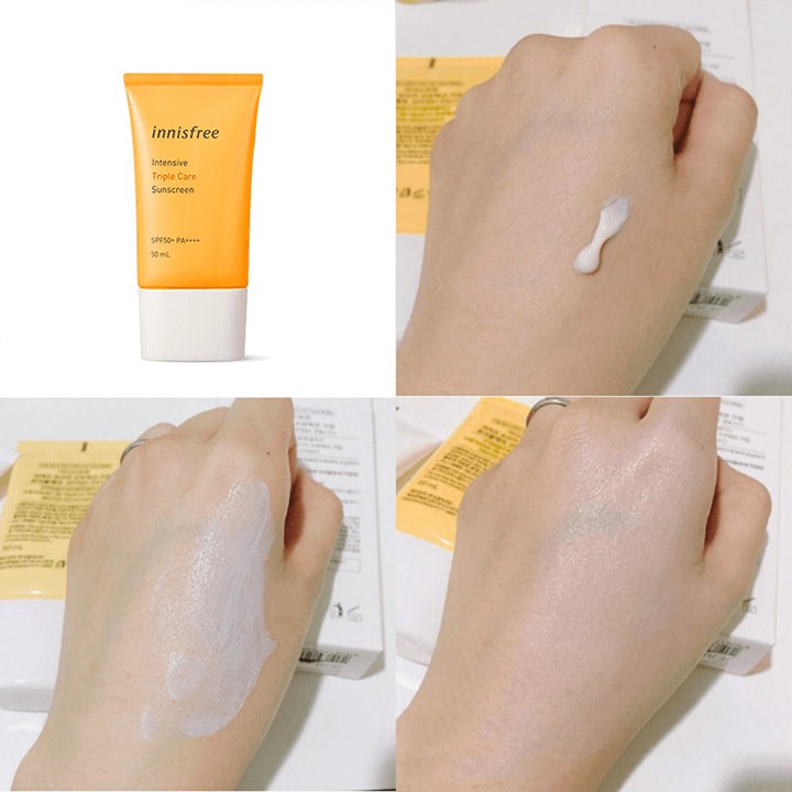 [New] kem chống nắng 3 trong 1 innisfree intensive triple shield sunscreen spf50