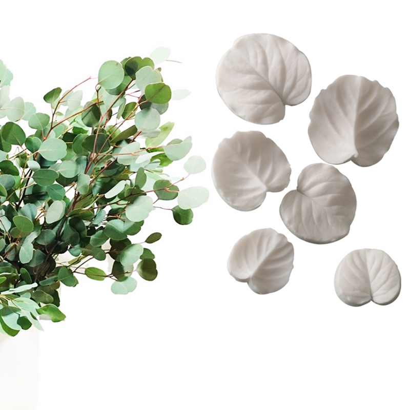 Khuôn Silicone Làm Bánh Tạo Hình Lá Cây Độc Đáo Tiện Dụng