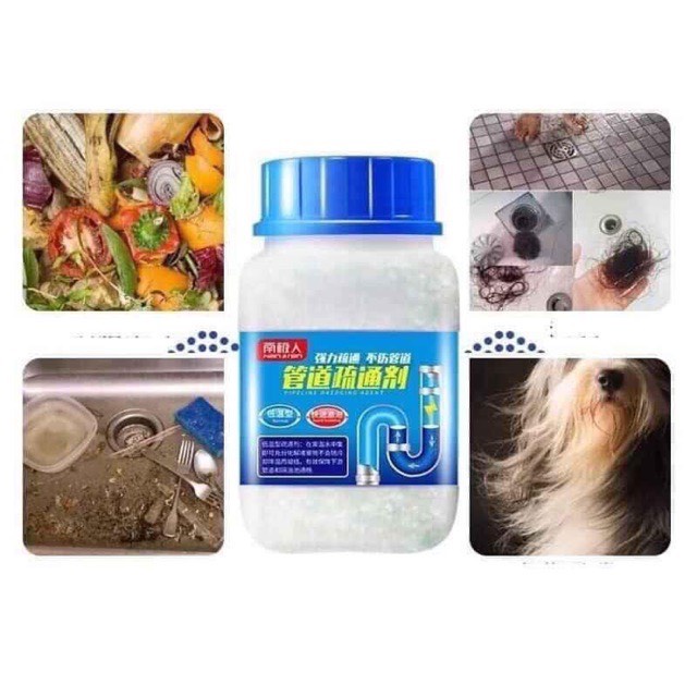 Bột Thông Cống - Bột Thông Cống Cực Mạnh - Xử Lý Tắc Đường Ống, Bồn Cầu, Bồn Rửa Bát (1000706)