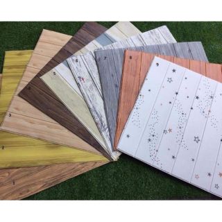 Xốp dán tường giả gỗ 70x70cm dày 6mm. Nhắn tin chọn mẫu