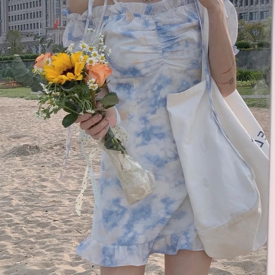 Đầm Midi Trễ Vai Thời Trang Mùa Hè Cho Phái Nữ