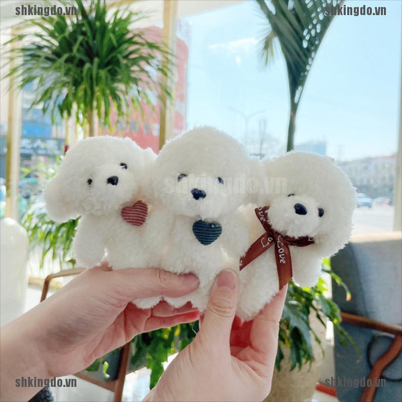 Móc chìa khóa mặt hình chú gấu nhồi bông hoạt hình mềm mại dễ thương đáng yêu