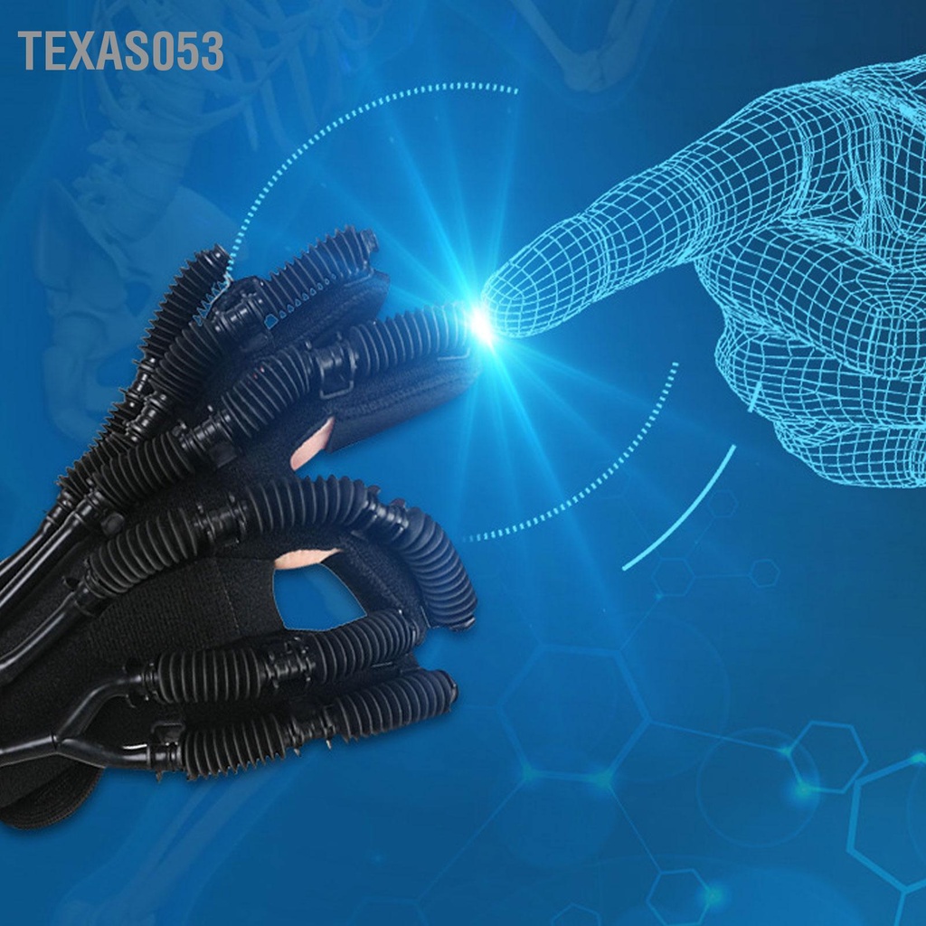 [Hàng HOT] (Không có máy ) Găng tay robot phục hồi chức năng tập co duỗi bàn ngón tay bằng sợi nhựa dẻo cho người tai biến【Texas053】