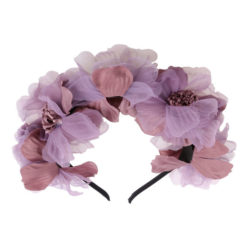 Băng Đô Đính Hoa Nhân Tạo Phong Cách Công Chúa Thời Trang Cho Bé