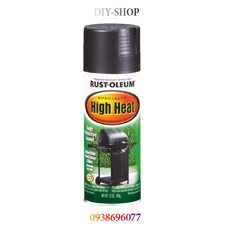 Sơn Chịu Nhiệt Độ Cao 1200°F - High Heat Spay ( Chịu Nhiệt cao cấp lên đến 648 độ C)