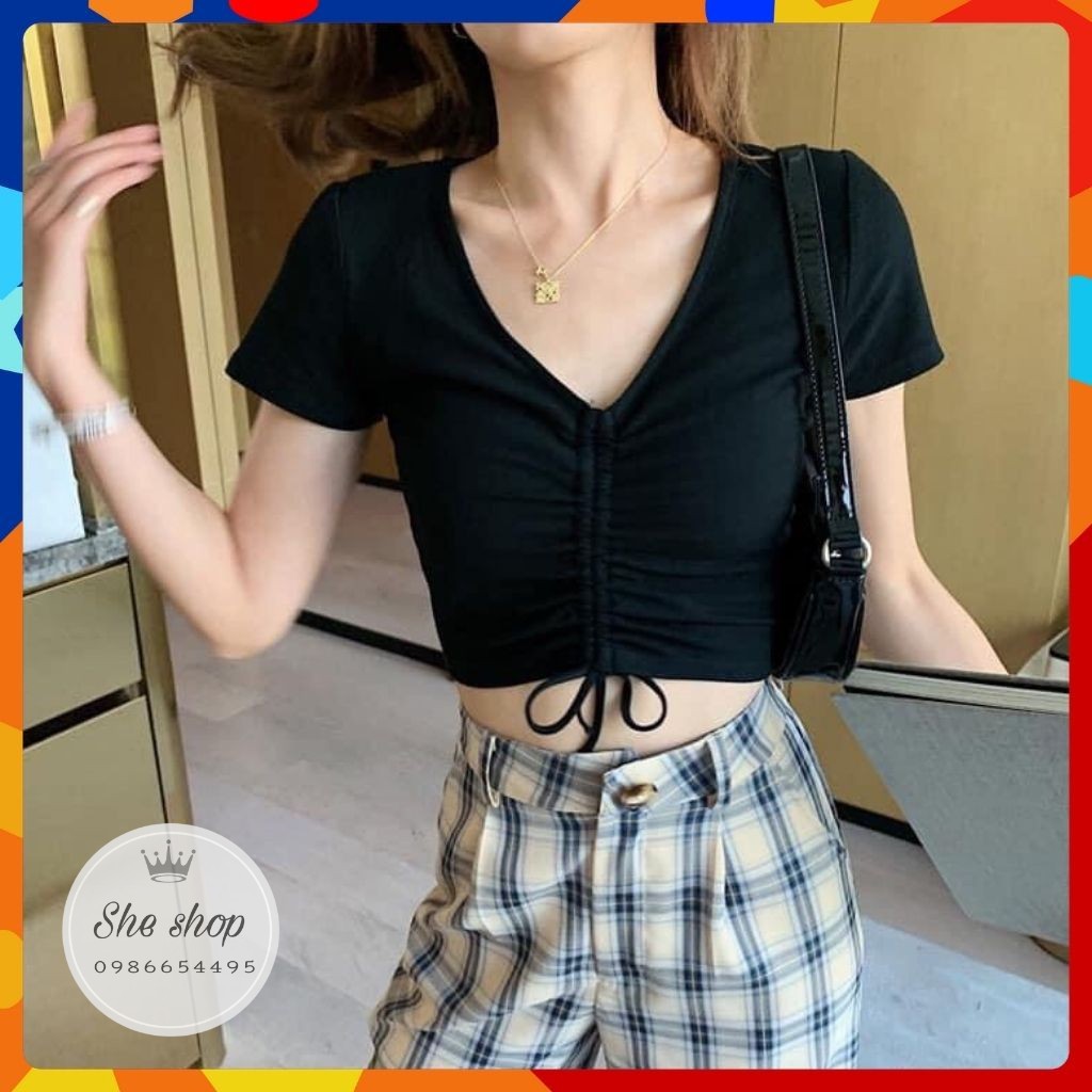 [ Mặc Là Xinh]Áo thun croptop, Áo kiểu xinh xắn, cá tính, năng động