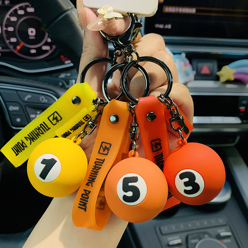 Móc Khóa Hình Bida Thời Trang Sáng Tạo