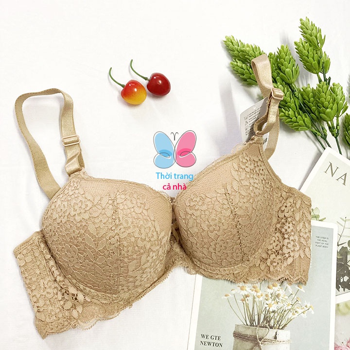 Áo ngực lovely ren mút ép dày, siêu nâng, Áo lót có gọng cài 3 - AL1211