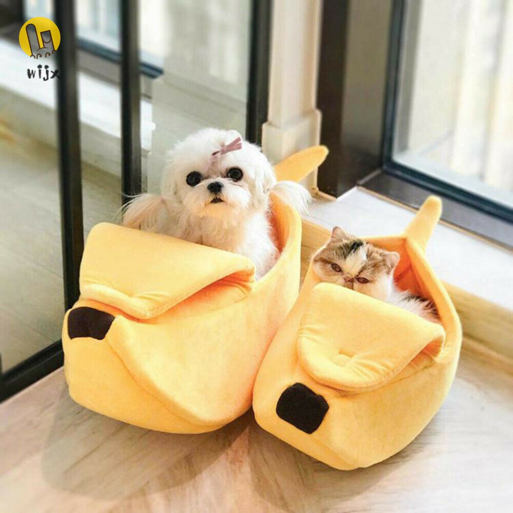Đệm ngủ hình quả chuối mềm mại độc đáo dành cho mèo cưng
