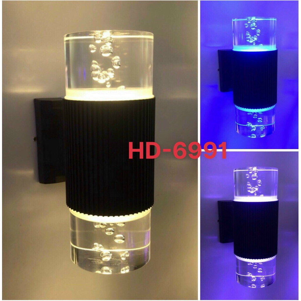 Đèn led trụ Atimol pha lê 2 đầu 3 chế độ màu,7 màu  phi 90 và bộ linh kiện đèn trụ ,đèn chày