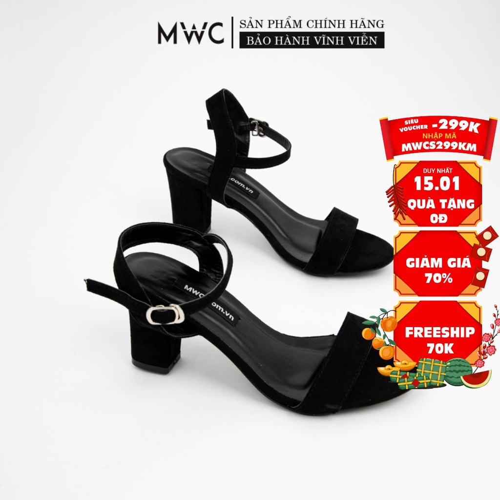 Giày cao gót nữ quai ngang MWC NUCG- 3505
