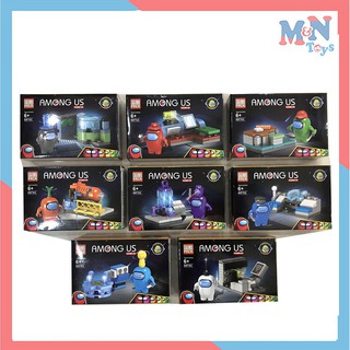 Bộ 8 hộp Lego Among Us 69702 mini xếp hình lắp ráp cho bé mẫu mới nhất
