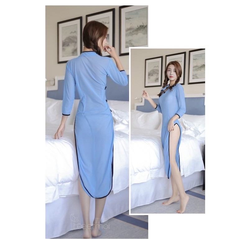 Sườn Xám Siêu Mỏng Sexy | Cosplay Nữ Sinh Trung Hoa | BigBuy360 - bigbuy360.vn