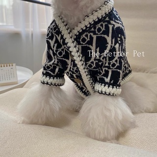 ÁO LEN DỆT DlOR CHO CHÓ MÈO (áo len cho thú cưng)