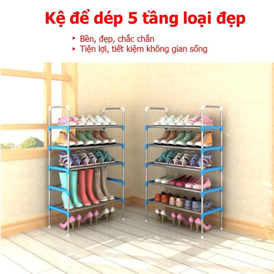 Kệ giày dép inox 5 tầng cao cấp đa năng