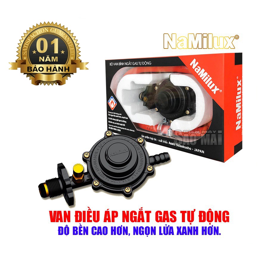 Bộ Van Bình Ngắt Gas Tự Động NAMILUX NA-345S-VN - Hàng Chính Hãng (Bảo Hành 12 Tháng)