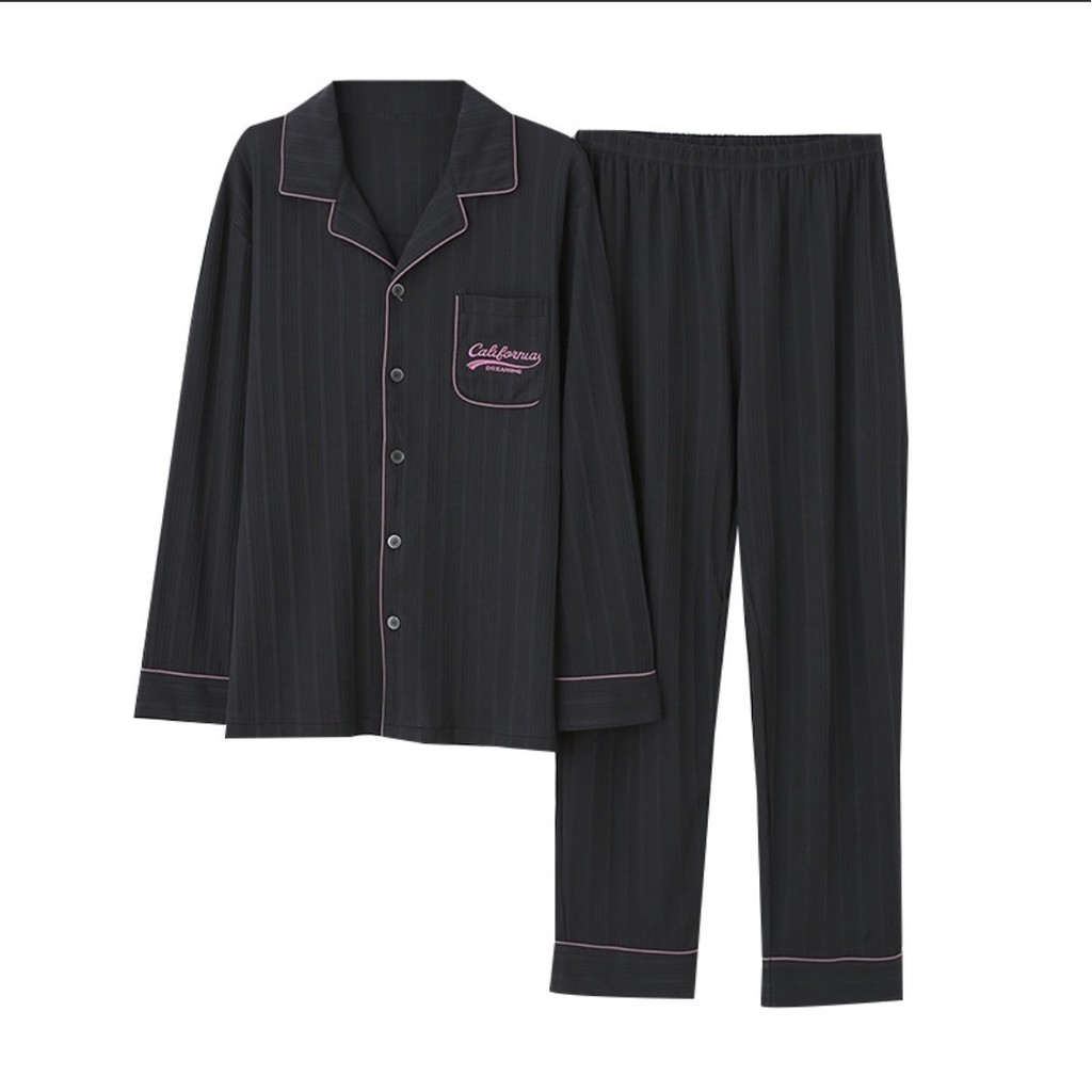 Đồ bộ Pijama cổ V - Đồ mặc nhà cho nam chất vải cotton 100% mềm và thấm hút mồ hôi (Hàng có sẵn)