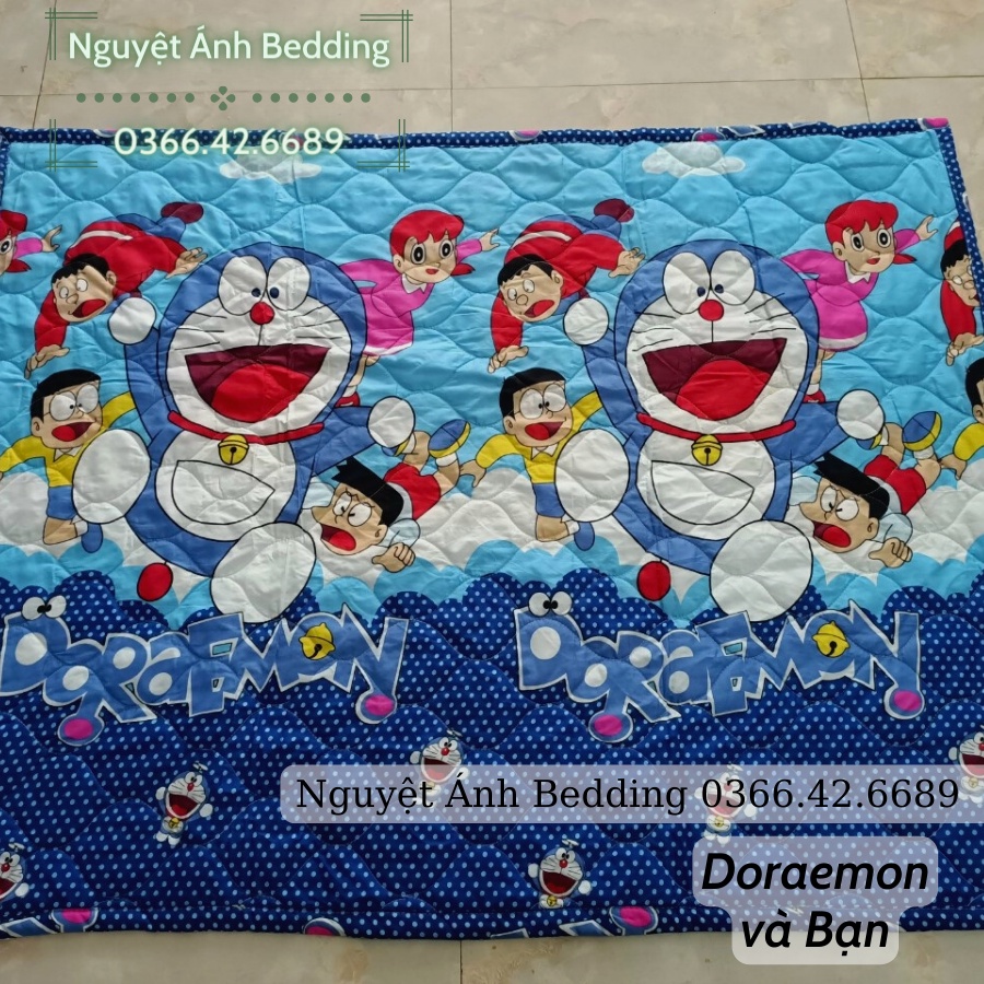 (Bán chạy No1) Chăn size nhỡ 1mx1m4 cho bé Gái đi học mẫu Công Chúa Elsa Anna , chăn hè thu, mền chần bông gòn trẻ em