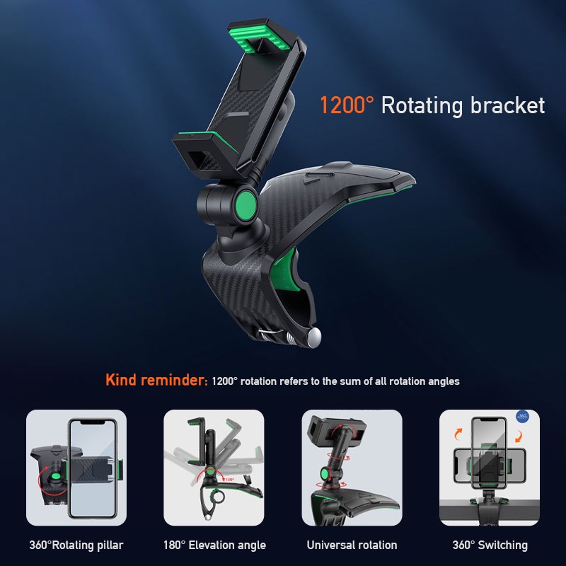 Giá đỡ điện thoại trên ô tô có biển số đỗ xe Xoay 360 độ Vị trí một tay Phổ biến cho điện thoại thông minh 3-7 inch | BigBuy360 - bigbuy360.vn